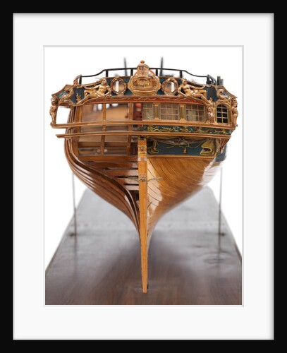 Contemporary full hull model of the 'Winchelsea' (circa 1764) a frigate of 32 guns by Thomas Burroughs