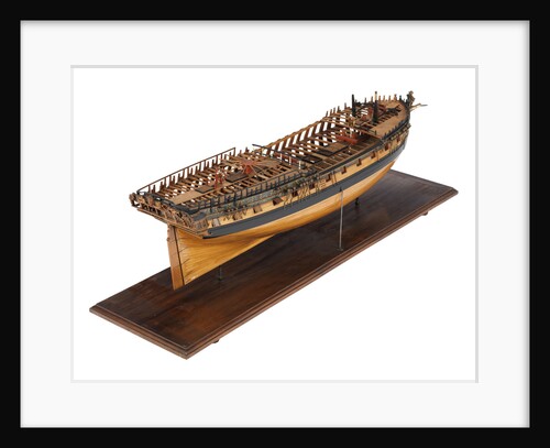 Contemporary full hull model of the 'Winchelsea' (circa 1764) a frigate of 32 guns by Thomas Burroughs