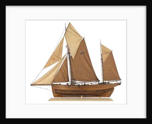 Model of the fishing smack 'Authentic' by J.W. Hodgson