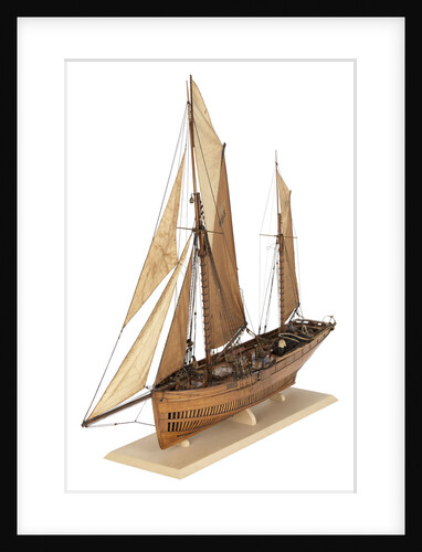 Model of the fishing smack 'Authentic' by J.W. Hodgson