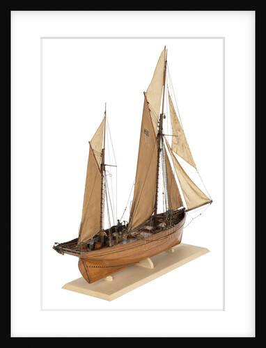 Model of the fishing smack 'Authentic' by J.W. Hodgson