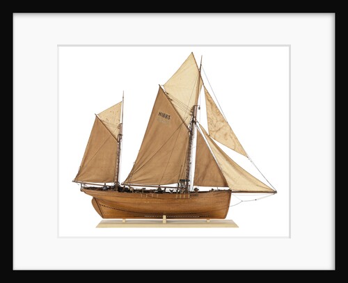 Model of the fishing smack 'Authentic' by J.W. Hodgson