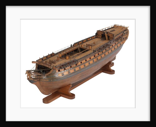 Contemporary full hull model of the 'L'Éole' (1789), a French 74-gun two-decker ship of the line by Unknown