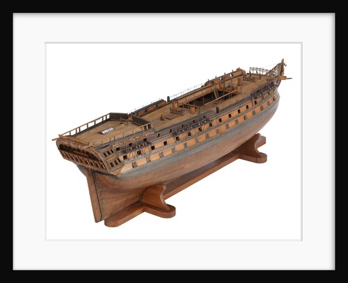Contemporary full hull model of the 'L'Éole' (1789), a French 74-gun two-decker ship of the line by Unknown