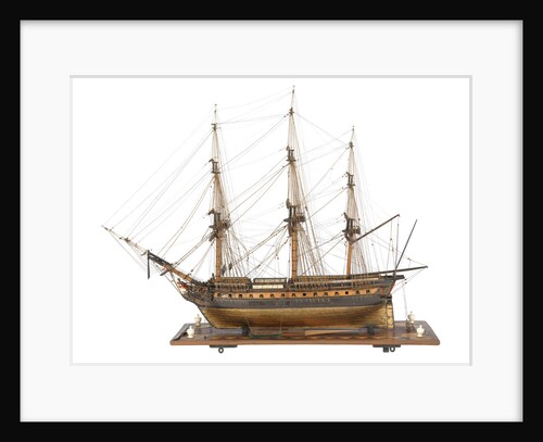French 44-46 Gun Frigate by unknown