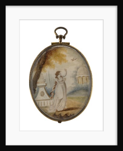 Symbolic female figure representing Freedom, releasing a dove by unknown