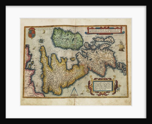 Angliae, Scotiae, et Hiberniae, sive Britannicar: Insularum descriptio (England, Scotland and Ireland, otherwise known as the British Isles) by Abraham Ortelius