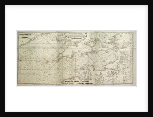 A new hydrographical survey of the British Channel, with part of the Atlantic Ocean as far as Cape Clear, improved from the large chart of the late Thomas Jeffery's Geographer to the King by Robert Sayer; John Bennett