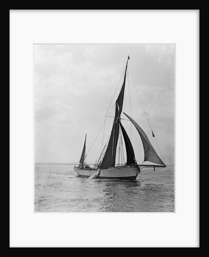 'Rathbale' (Br) sailing barge, under sail by unknown