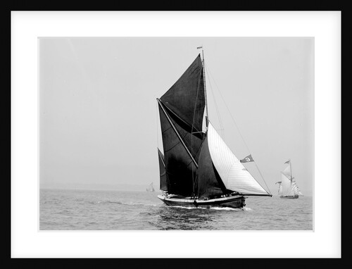 'Lord Nelson' (Br, 1898) sailing barge under sail by unknown