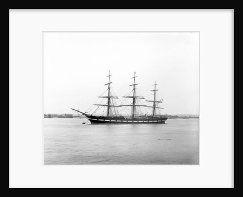 'Macquarie' (Br, 1875) 3 masted ship, ex 'Melbourne' (Devitt & Moore), moored at Gravesend by F. C. Gould & Sons