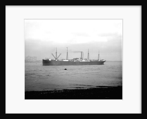 'Ayrshire' (Br, 1903) anchored on the River Thames at Tilbury by unknown