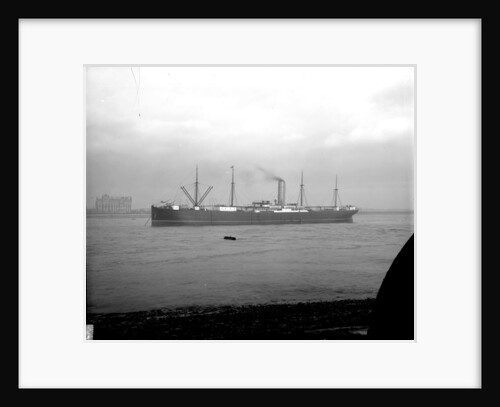 'Ayrshire' (Br, 1903) anchored on the River Thames at Tilbury by unknown