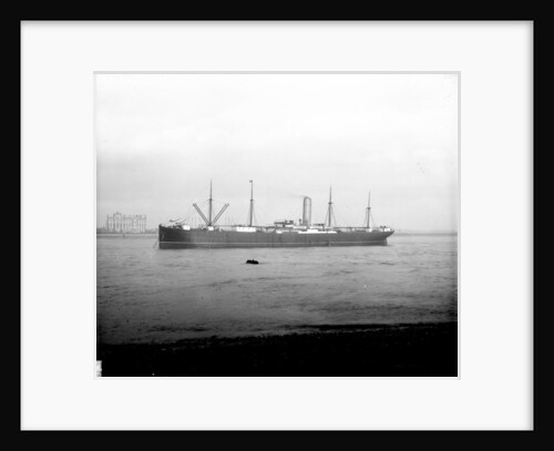 'Ayrshire' (Br, 1903) anchored on the River Thames at Tilbury by unknown