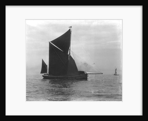 Sailing barge 'Verona' (Br, 1905) under sail by unknown