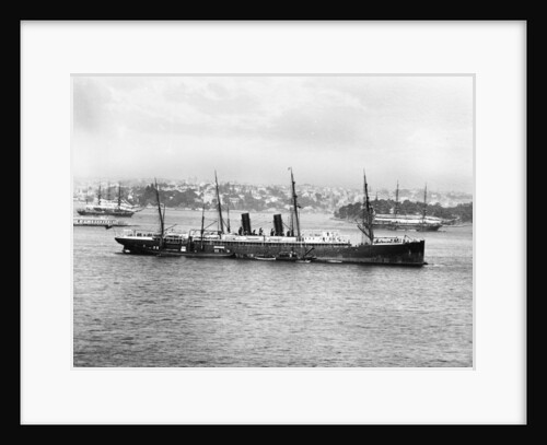 Photograph of passenger liner 'Ormuz' (1886) in Sydney by unknown