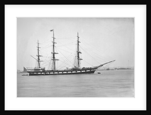Distant starboard side view of the vessel Waitangi (1874) by F C Gould & Son