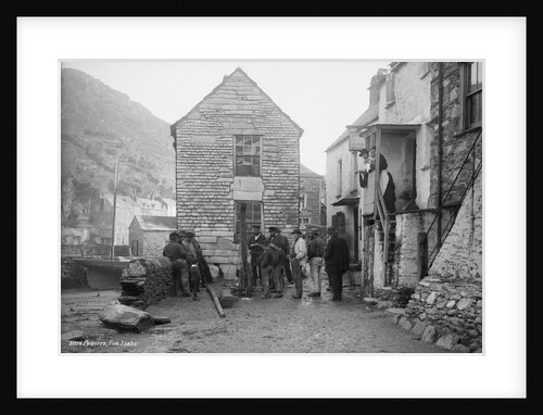 Fish being weighed, Polperro, Cornwall by National Maritime Museum