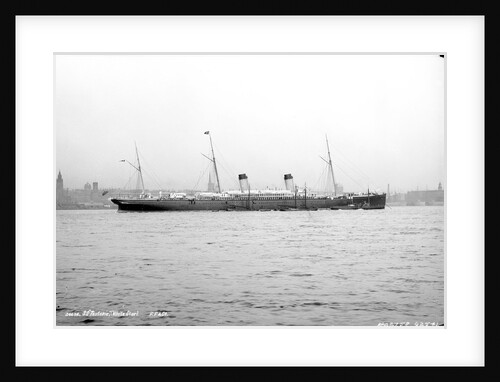 Passenger liner 'Teutonic' (Br, 1889), Oceanic Steam Nav Co Ltd (White Star Line) by National Maritime Museum