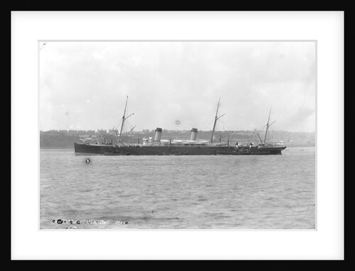 Passenger liner 'Teutonic' (Br, 1889), Oceanic Steam Nav Co Ltd (White Star Line) by National Maritime Museum