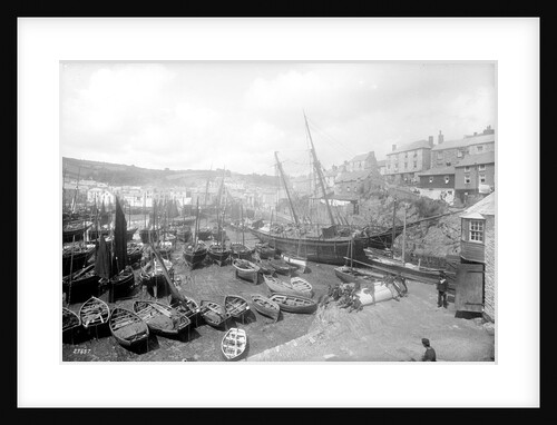 Mevagissey harbour, circa 1890 by unknown