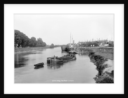 The River Ouse, showing the yard of the Selby Shipbuilding and Engineering Co Ltd. by unknown