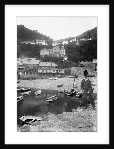 Clovelly Harbour and Village, Devon by Francis Frith & Co.