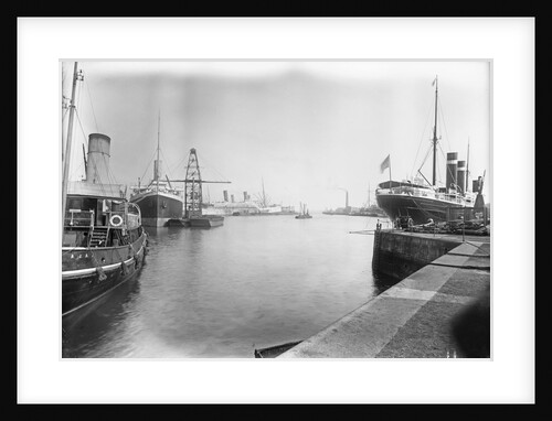 The Empress Docks at Southampton with tug 'Ajax', 'Amazon' and 'St Paul' by unknown