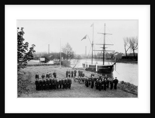 'King Alfred' crew on parade, Reading, Berkshire. by National Maritime Museum