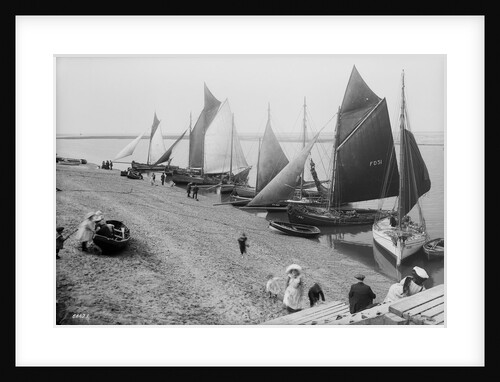 Fleetwood Beach and holidaymakers, Lancashire by Francis Frith & Co.