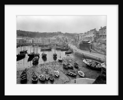 Mevagissey Harbour at low tide, Cornwall. by Francis Frith & Co.
