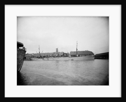 Cargo liner 'City of Dunkirk' (Br, 1912) at quayside, possibly at Liverpool by unknown