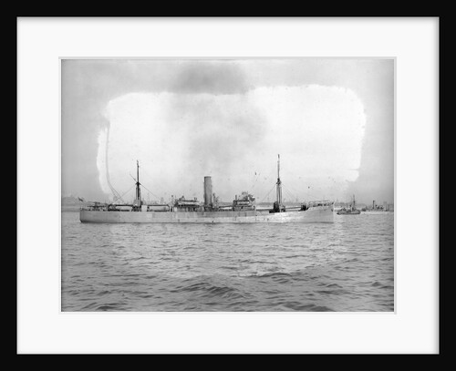 The 'City of Lancaster' (Br, 1924) lying in port, at anchor by unknown