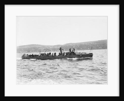 Torpedo boat, 1st class HMS 'TB 97' (1893), during trials period by unknown