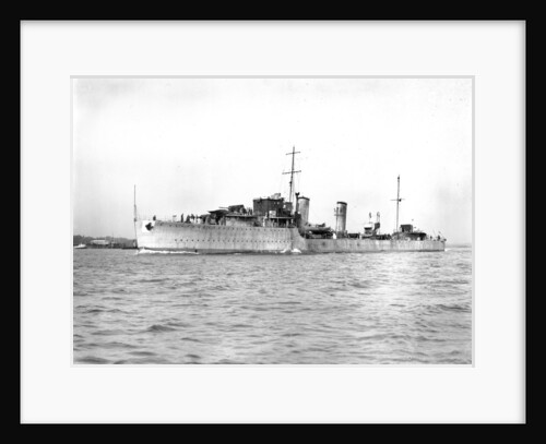 HMS 'Daring' (1932), under way in Southampton Water on builder's trials by unknown