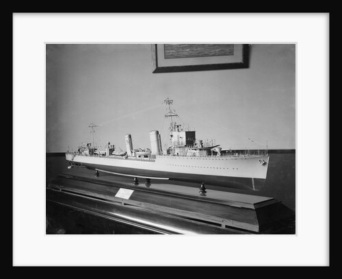 Builder's model of HMS 'Amazon' circa 1926 by unknown