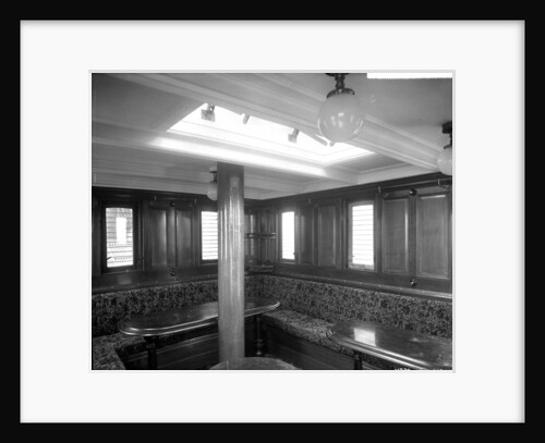 Second Class Smoking Room on the 'Rome' (1881) by Bedford Lemere & Co.