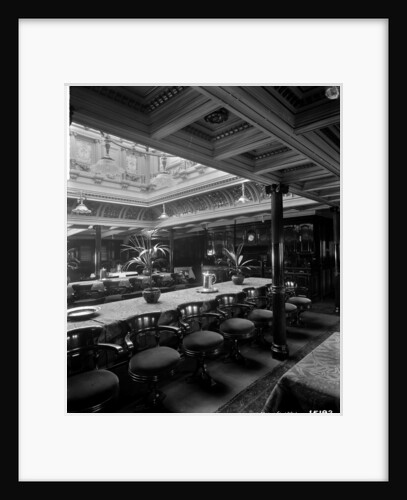 First Class Dining Salon on the 'Omrah' (1899) by Bedford Lemere & Co.