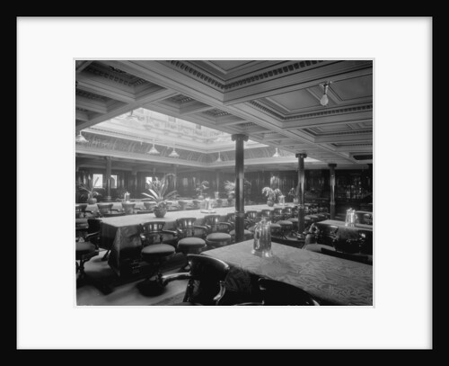 First Class Dining Salon on the 'Omrah' (1899) by Bedford Lemere & Co.