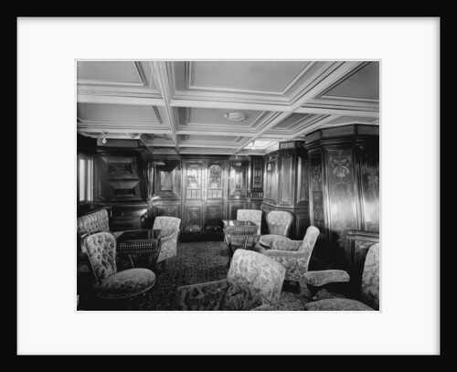 First Class Drawing Room on the 'Omrah' (1899) by Bedford Lemere & Co.