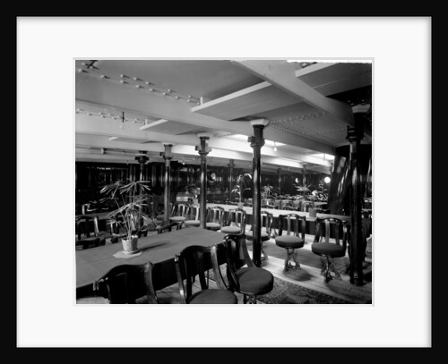 Second Class Dining Saloon on the 'Omrah' (1899) by Bedford Lemere & Co.