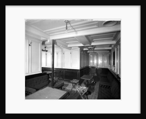 Second Class Smoking Room on the 'Omrah' (1899) by Bedford Lemere & Co.