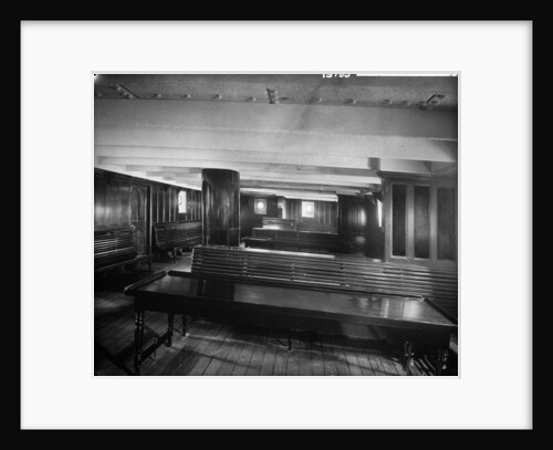 Third Class Ladies' Room on the 'Saxonia' (1900) by Bedford Lemere & Co.