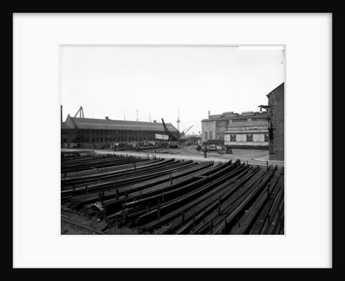 Stackyard at John Brown & Co. Ltd, Clydebank, 1901 by Bedford Lemere & Co.