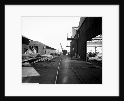Timber Yard at John Brown & Co. Ltd, Clydebank, 1901 by Bedford Lemere & Co.