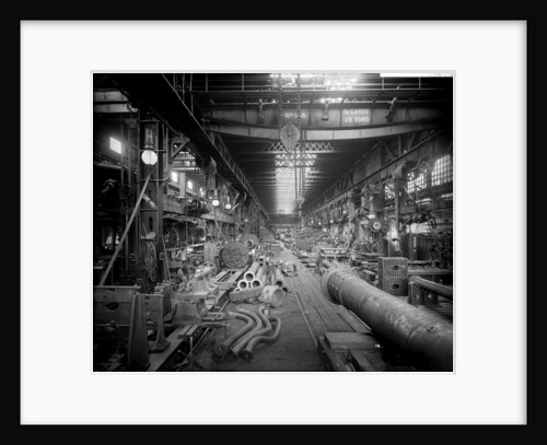 Large Machine Shop in the Engine Works at John Brown & Co. Ltd, Clydebank, 1901 by Bedford Lemere & Co.