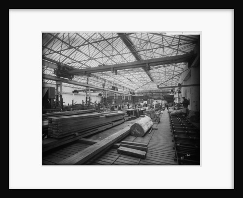 Sawmill at John Brown & Co. Ltd, Clydebank, 1901 by Bedford Lemere & Co.
