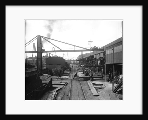 Area outside the Platers' Machine Shed at John Brown & Co. Ltd, Clydebank, 1901 by Bedford Lemere & Co.