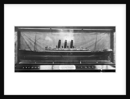 Model of the 'Columbia' (1902) by Bedford Lemere & Co.
