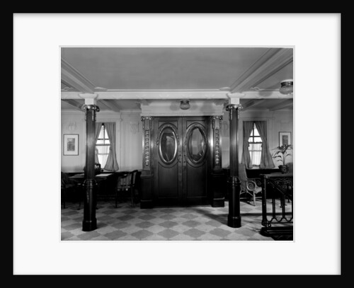 First Class Lounge on the 'Balmoral Castle' (1910) by Bedford Lemere & Co.